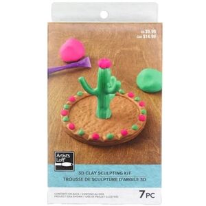 Cactus 3D Clay Scultping Kit by Artist's Loft NWT